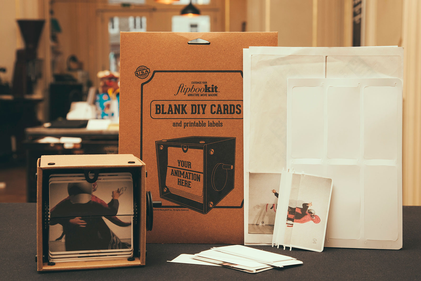 FlipBooKit Flip Book Maker Kit Craft Edition + Blank DIY Card Kit NEW